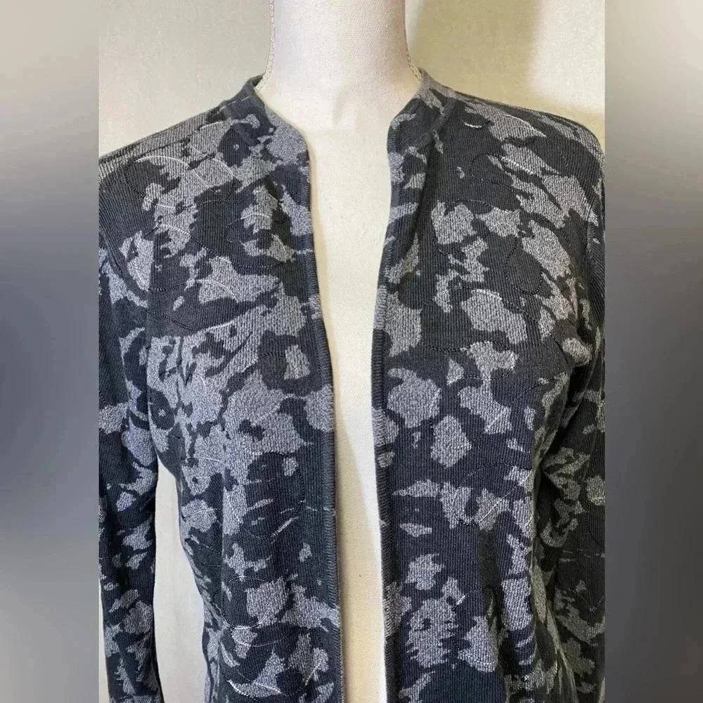 Sigrid Olsen 100% Silk Cardigan women’s‎ size S - Picture 2 of 11